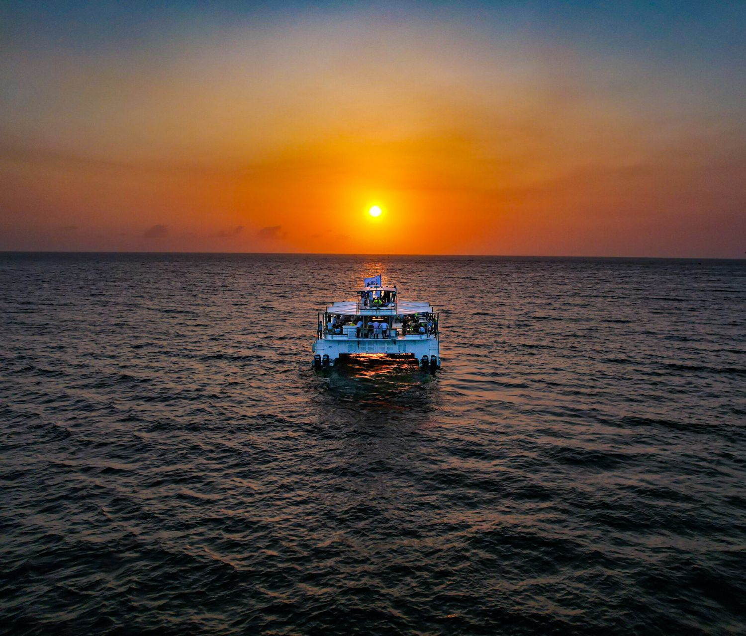 Catamaran at Sunset