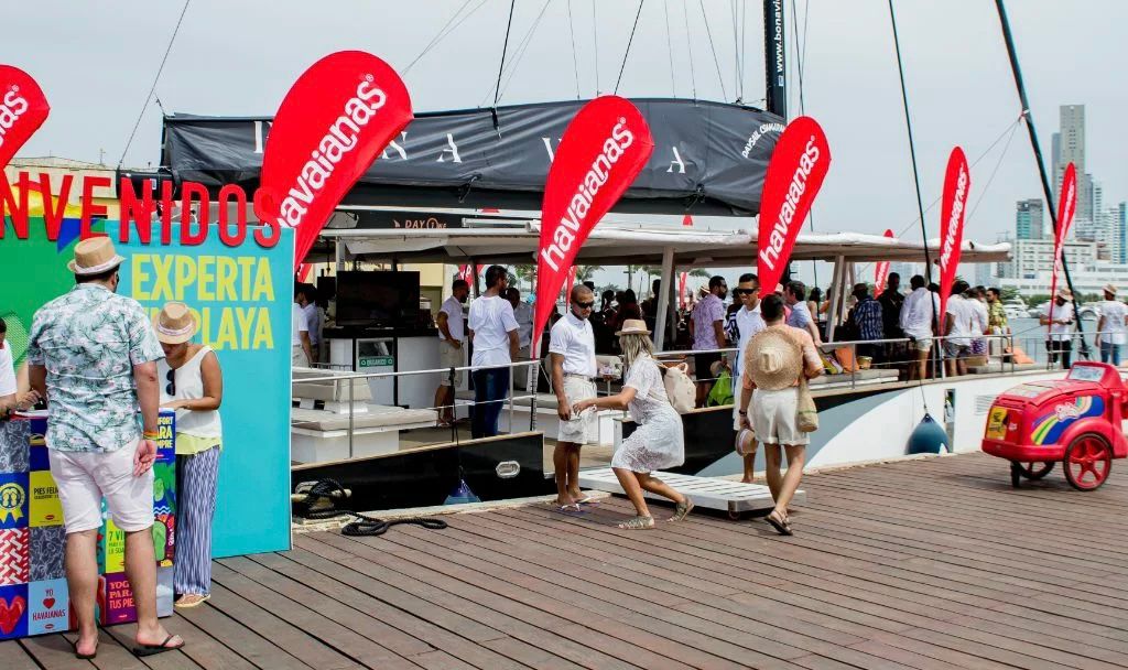 Team enjoying an event in Cartagena